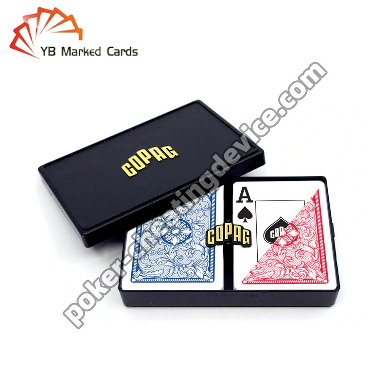Пластиковые карты Copag Legacy с метками штрих-кода, Jumbo Index, красный / синий, двойной набор