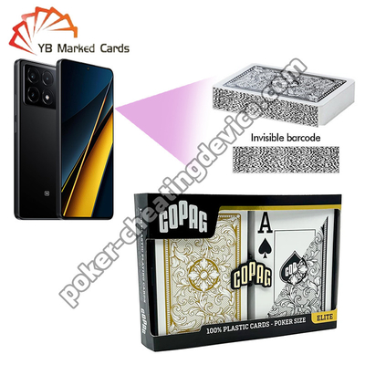 Игральные карты Copag Legacy Barcode Jumbo Index Черные / Золотые двойной набор