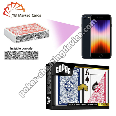Пластиковые карты Copag Legacy с метками штрих-кода, Jumbo Index, красный / синий, двойной набор