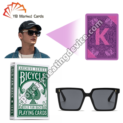 Велосипед Старый вентилятор назад 1885 Невидимая чернила Покер Маркированные карты