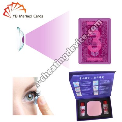 Контактные линзы для покера с невидимыми чернилами для игральных карт